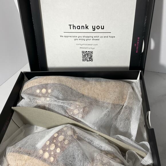 Corky’s BAD HABIT Slide Wedge Sandals Women’s Size 10 Brown Gold Stud Straps NEW - Picture 11 of 12